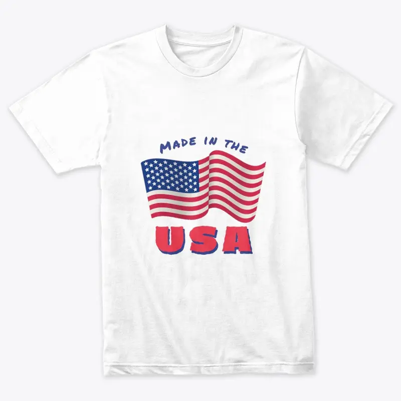 Tee Neck T shirt USA