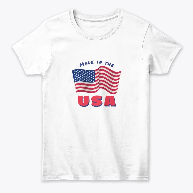 Tee Neck T shirt USA