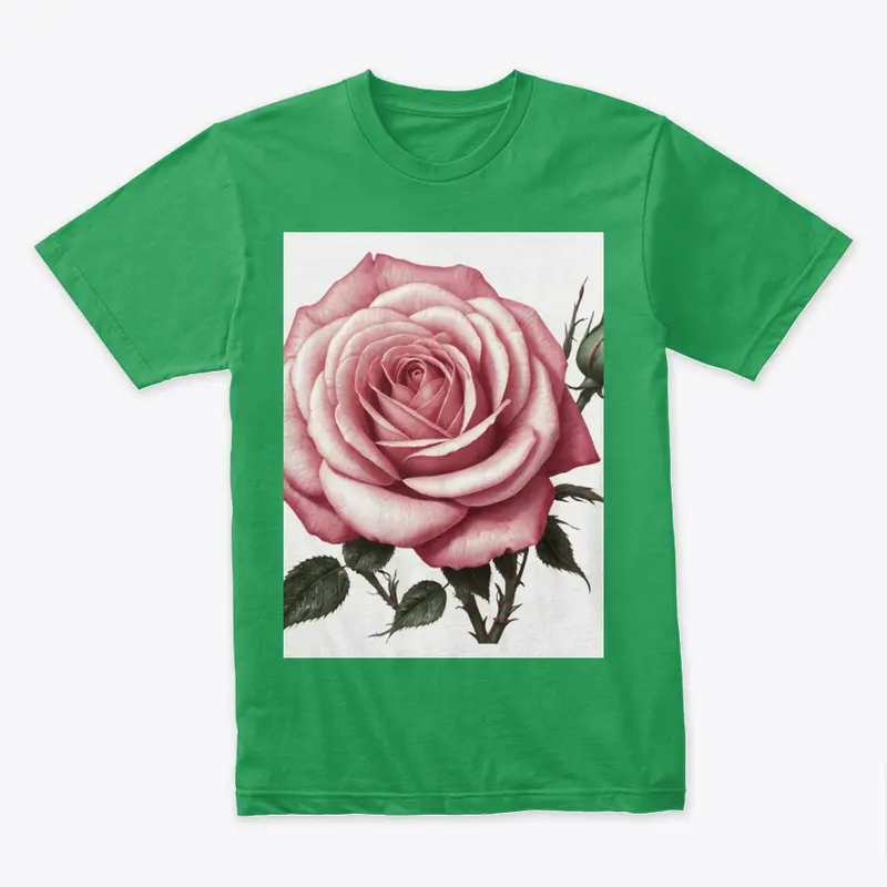 Embrace the Rose cotton t shirt