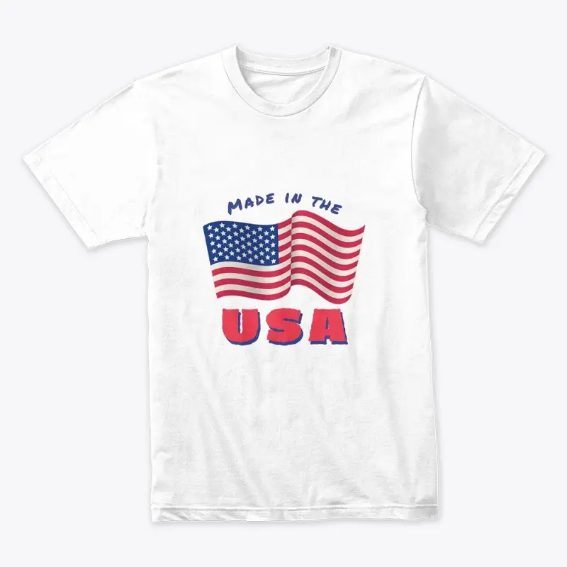 Tee Neck T shirt USA